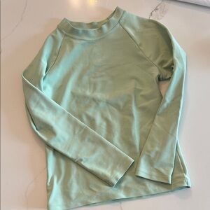 Mint Green Long Sleeve Top Minnow rash guard